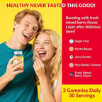 Methylated Vitamin B Complex Gummies for Women & Men- All B Vitamins-Methyl B12,Methylfolate, B1,B2,B5,B6,B7 with Vitamin C, CoQ10 & Inositol | Energy & Brain Support | Vegan, Sugar Free | 60 Count
