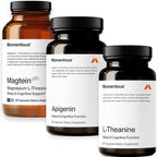 Momentous Magtein Magnesium L-Threonate 145mg, Apigenin Supplement, & L-Theanine Supplement - Supports Cognitive Function & Promotes Rest, Relaxation, & Focus - NSF Certified, GMO-Free, Gluten Free