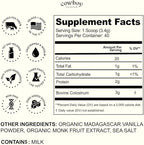 Cowboy - The Exclusive 1st Milking, Whole, Grass Fed Colostrum Supplement for Full Body Health - Bovine Colostrum Powder Packed w/Bioactive Nutrients - Sugar Free (Vanilla, 40 Servings)