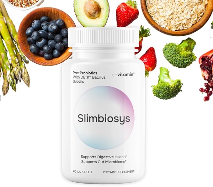 envitamin Slimbiosys Ultra Probiotic Capsule - Pre & Probiotics for Women & Men - Support Your Microbiome