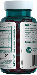 NEURIVA Plus Brain Supplement for Memory, Focus & Concentration + Cognitive Function with Nootropics Phosphatidylserine and Neurofactor, VIT B6 & B12, Strawberry Flavor, 50 Gummies (3 Pack)