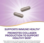 Nature's Way Vitamin C with Rose Hips, Antioxidant & Immune Function Support from vitamin C*, Promotes Collagen for Healthy Skin*, 1,000 mg per 2-Capsule Serving, 250 Capsules (Packaging May Vary)