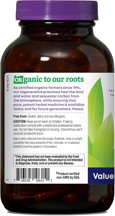 Oregon's Wild Harvest Organic Kelp, 180 Organic Vegan Capsules