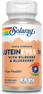 SOLARAY Triple Strength Lutein Eyes, 18 mg | Eye & Macular Health Support Supplement w/Naturally Occurring Lutein and Zeaxanthin | Non-GMO | 30 Count