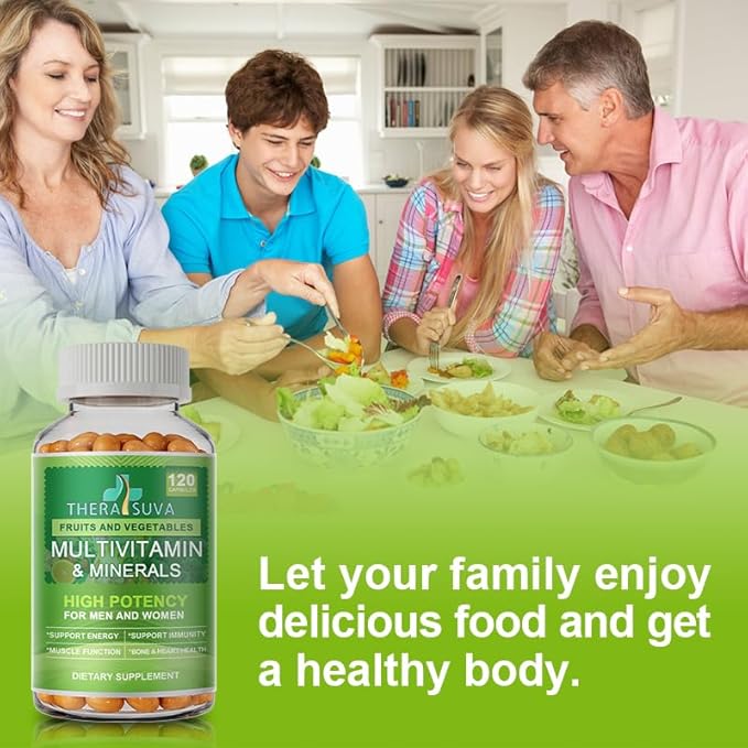 All Natural Multivitamins & Minerals + B Complex + Calcium + Magnesium + Zinc, 100% Vegan Sourced Whole Food Supplement, Complete Nutritional Support for Men & Women, 2 Month Supply, 120 Softgels