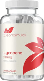 Tomato Based Lycopene Supplement - Extra Strength Lycopene 50mg Non-GMO Super Potent Antioxidant and Carotenoid Heart and Prostate Health Supplement for Men - Made in a cGMP US Lab (Lycopene)