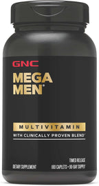 GNC Mega Men Multivitamin Caplets, Clinically Proven to Feel Better, Immune Support, Energy Support, B Vitamins, Vitamin D-3, Timed Release, 180 Caplets