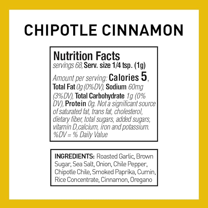 The Spice Hunter Global Fusion Rub, Chipotle Cinnamon, 2.4 Ounce
