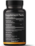 Natgrown Organic Maca Root Powder Capsules - Black, Red & Yellow - 1500 mg per Serving - Gelatinized Peruvian Maca Supplement - Non-GMO, Gluten-Free, Vegan - (120 Count)