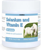 Selenium & Vitamin E Powder for Goat, Selenium Supplement for Goats, Immune System, Muscle Support & Relieve Stress Response, Selenium, Vitamin E Supplements, Goat Minerals, Suitable for All Livestock