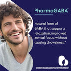 BESTVITE PharmaGABA (120 Veggie Caps) - Natural GABA Supplement - No Stearates - Vegan - Non GMO - Gluten Free