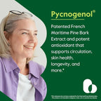 BESTVITE Pycnogenol 50mg (60 Capsules) - French Maritime Pine Bark Extract - No Stearates - Gluten Free - Non GMO