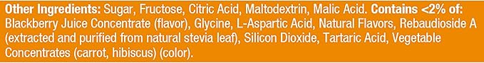 Emergen-C Elderberry Fizzy Drink Mix, Elderberry Immune Support, Natural Flavors, With High Potency Vitamin C, 18 Count