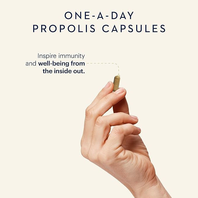 Manuka Health BIO30 Propolis, 1-A-Day Immune Support Supplement with Vitamin C – Propolis Capsules for Immunity, Wellness & Vitality - 90-Count (90-Day Supply)