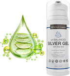 Colloidal Silver Gel, Burn and Wound Care with Aloe Vera - 30ppm pH Balanced Formula Helps Soothe Burns, Sores & Eczema - Structured Silver - Made in USA (3.38 oz)