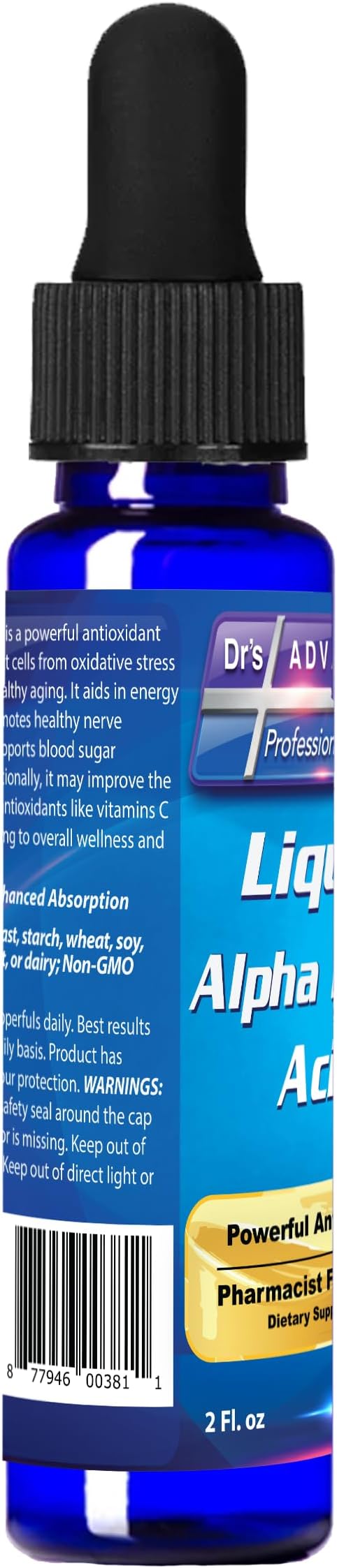 Dr's Advantage Alpha Lipoic Acid 2oz Dropper - ALA Supplement for Nutritional Support - Alpha-Lipoic Acid Liquid for Health - ALA Vitamin Nutritional Supplements