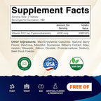 Vitamatic Vitamin B12 5000 mcg – 365 Fast Dissolve Tablets Berry Flavor – Supports Energy Production & Nervous System Health – Non-GMO, Gluten-Free