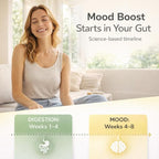 Lifted Naturals Spore Based Probiotic Probiotics - SBO Mood Boost - Spore/Soil-Based - Digestion & Natural Mood Support - Histamine-Free - 60 Day Supply, Non-GMO, Dairy-Free, Gluten-Free, Vegan