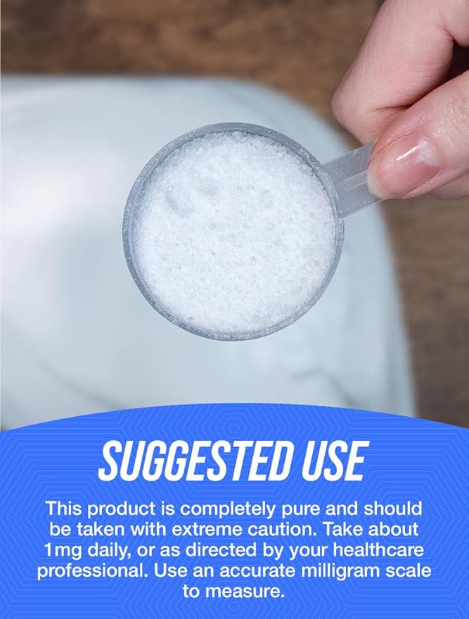 BulkSupplements.com Pure Biotin Powder - as Vitamin B7, Biotin Vitamins for Hair, Skin and Nails - Gluten Free, 1mg per Serving, 25g (0.88 oz) (Pack of 1)