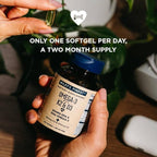 Wiley's Finest Wild Alaskan Fish Oil Vitamin K2 & D3 Softgels - 500mg of EPA and DHA Omega-3s for Bone and Heart Health Support - 120 Softgels (120 Servings)