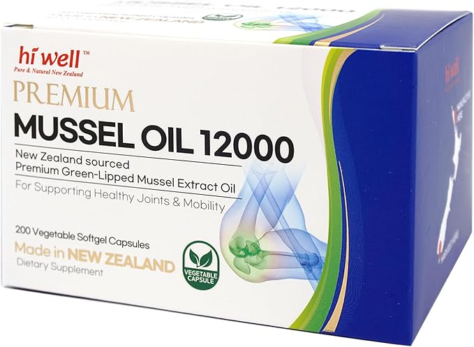 Hi Well Premium Mussel 12000 200Vegetable Softgel Capsules (3)