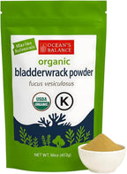 Ocean’s Balance Clean – Organic Bladderwrack Powder (Fucus vesiculosus) from the Pristine Maine Coast | Vegan • Lab‑Tested Purity • Skin & Digestive Wellness 16 Oz