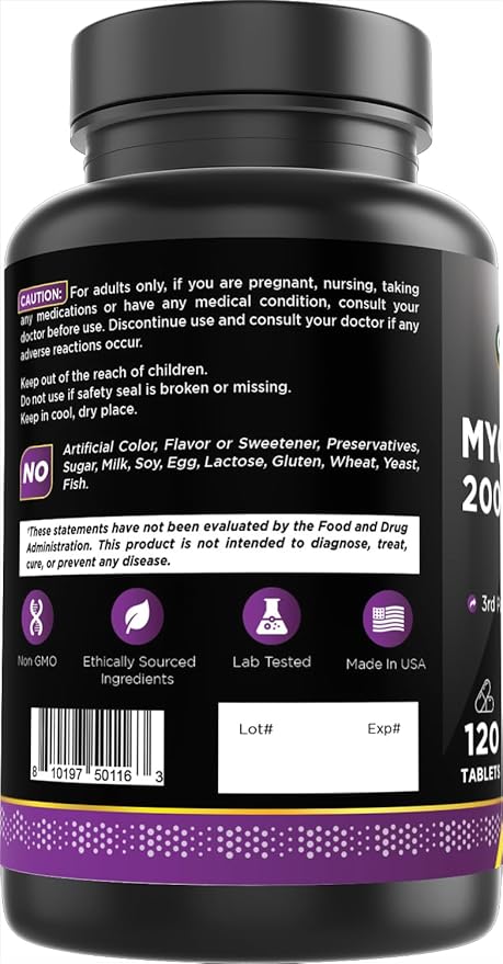 Oxify Myo-Inositol 2000 mg | 120 Tablets | Gluten-Free, Non-GMO | Supplement Made in USA
