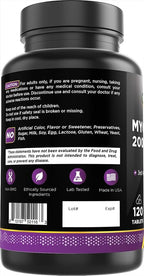 Oxify Myo-Inositol 2000 mg | 120 Tablets | Gluten-Free, Non-GMO | Supplement Made in USA