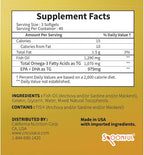 Spoonful Mini Omega 3 Fish Oil, iFOS Certified, 1290 mg Per Serving, 120 Softgels Pearls, Small Size Easy to Swallow Capsules, Made in USA