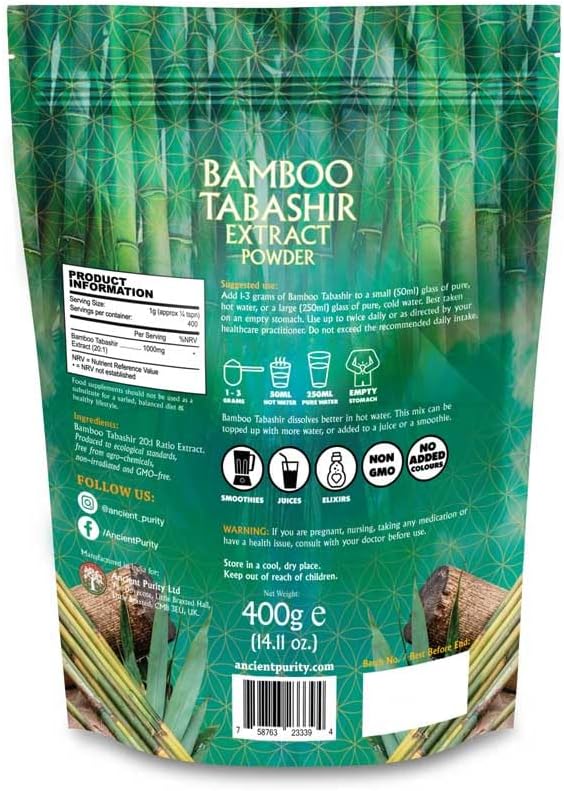 Bamboo TABASHIR Extract (Highest Strength Silica) 400g