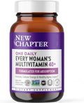 New Chapter Women’s Multivitamin 40+, extra B6 & B12, Biotin for Hair Growth, D3, Vit C, Zinc for Immune & Stress Support, Gentle on an Empty Stomach, One Daily, Non-GMO, Gluten-Free, 48 Tablets