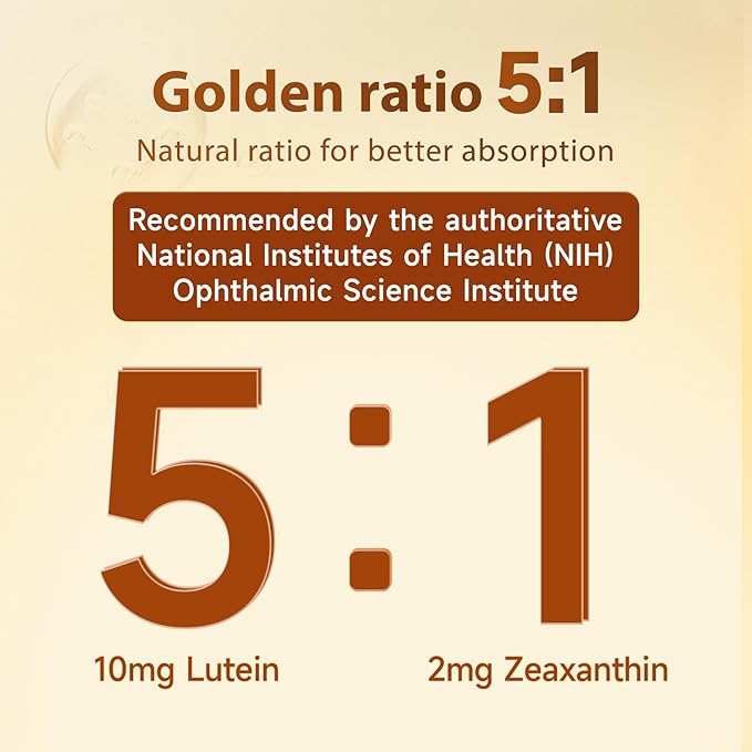 NYO3 Eye Vitamins with Lutein and Zeaxanthin,Patented Eye Formula,Recommended by NIH,Advanced Bilberry & Astaxanthin,Vitamins A, C, E, B12 & Minerals, Eye Health & Vision Protection, 60 Softgels