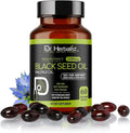 Dr. HERBALIST Black Seed Oil Capsules 1600mg - Cold Pressed Nigella Sativa Softgels with Thymoquinone | Supports Overall Wellness & Immune Vitality* | Halal, Non-GMO | 60ct
