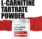 Bucked Up L-Carnitine Tartrate 1000mg Powder, Essentials (300 Servings)