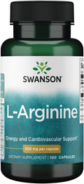 Swanson Amino Acid L-Arginine 500 Milligrams 100 Capsules