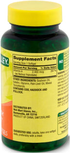 Spring Valley Vitamin A Supplement 2400 mcg, 250 Count + STS Sticker.