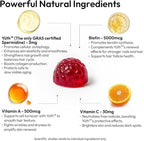 BIGVITA Yuth Gummies + | High-Purity Spermidine Supplement for Cellular Renewal & Anti-Aging | Collagen Support with Vitamin C & A (60 Gummies - Bottle)