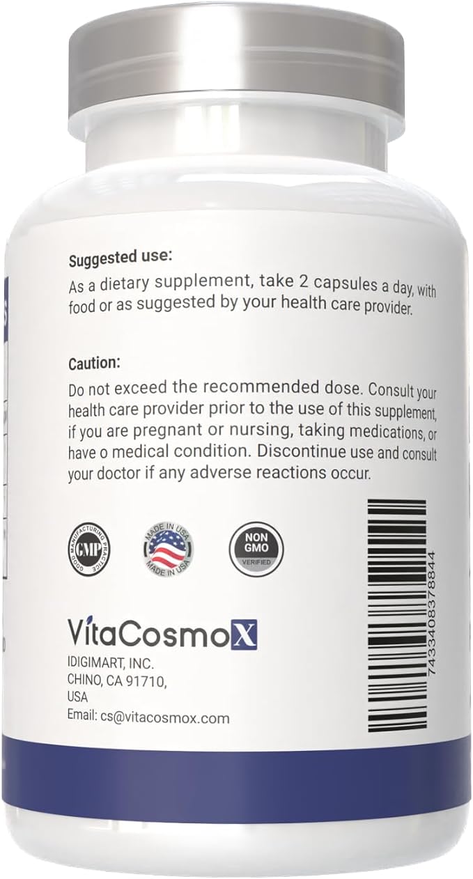 Diosmin Hesperidin 1200 mg Complex, 180 Capsules, Citrus Bioflavonoids Rich Fruit Extract, 100% Vegetarian, Non-GMO & Gluten Free Diosmin Supplement with Max Strength - 2 Packs