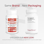 Supersmart - Pycnogenol 200mg per Day (Patented & Highly Bioavailable) - French Maritime Pine Bark Extract | Non-GMO & Gluten Free - 60 Vegetarian Capsules