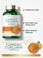 Carlyle Turmeric Curcumin Supplement | 180 Powder Capsules | Herbal Complex | Non-GMO, Gluten Free Formula