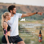 B12 Vitamins 5000 mcg - Sublingual B12 Methylcobalamin Drops - Vitamin B 12 for Women and Men - Mood & Energy Booster Methylated B 12 for Metabolism & Health Support