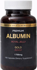 Premium Albumin Gold 5000 Dietary Supplement - 1700mg (100 Capsules)