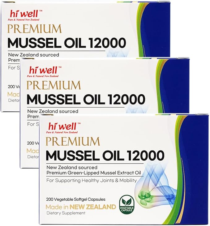 Hi Well Premium Mussel 12000 200Vegetable Softgel Capsules (3)