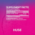 Microbiome Labs HU58 Bacillus Subtilis Probiotics for Women and Men - High Potency Spore Probiotic for Digestive Health & Immune Support - Daily Capsules with 10 Billion CFU (60 Capsules) (Pack of 2)