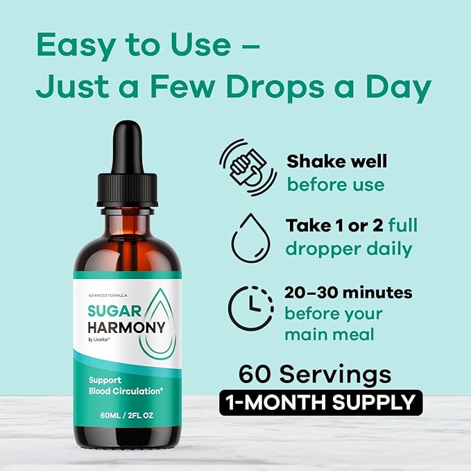 (3 Pack) Sugar Harmony Drops - Official SugarHarmony Advanced Premium Liquid Formula Support Drops - Maximum Strenght, Natural Ingredients For Overall Health & Wellness Reviews, 3 Bottles For 3 Months