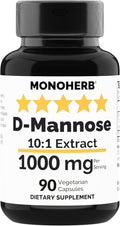 MONOHERB D-Mannose Extract 1000 mg - 90 Vegetarian Capsules