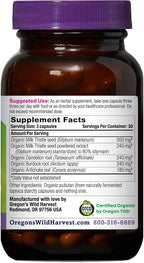 Oregon's Wild Harvest Certified Organic Milk Thistle Dandelion Capsules Liver Support Extract Standardized to 80% Silymarin, 90 Count