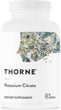 THORNE - Potassium Citrate - Essential Electrolyte Supplement for Muscle Function, Heart Health, Nerve Function & Urinary Tract Health Support* - Third-Party Certified - Gluten-Free - 90 Capsules