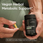 Sports Research Berberine - Herbal Ayurvedic Metabolic Health Support - 1000mg - 120 Capsules - Vegan Certified, Gluten-Free, Non-GMO