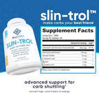 NuEthix Formulations SLIN-Trol, Glucose Disposal Agent Pills for Men & Women, Nutrient Partitioning Supplement with Chromium Polynicotinate, & Glycine, Effective Carb Absorption, Non-GMO, 60 Servings
